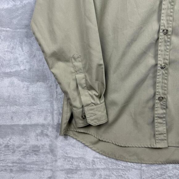 VTG Tilley Endurables Khaki Button-Up Shirt Made in Canada Women Size L Comfort - Picture 9 of 12